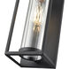 Caleb 1 Light 16.5 inch Textured Black Outdoor Wall Sconce